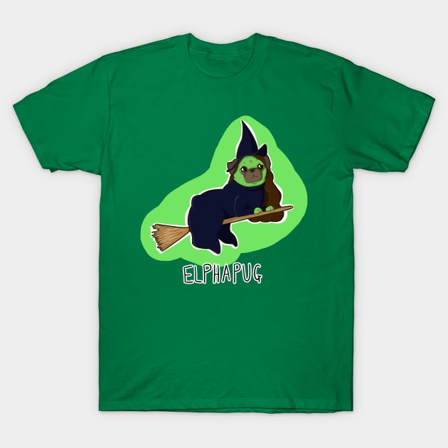 Elphapug T-Shirt by Jennisney